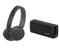 Sony ULT FIELD 3 Portable Bluetooth Speaker & Wireless Bluetooth Headphones Bundle, Black