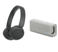 Sony ULT FIELD 3 Portable Bluetooth Speaker & Wireless Bluetooth Headphones Bundle, White