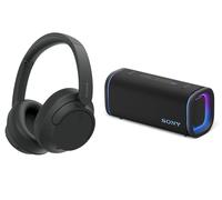 Sony ULT FIELD 5 Portable Bluetooth Speaker & Wireless Bluetooth Noise-Cancelling Headphones Bundle, Black