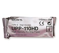 Sony UPP-110HD Ultrasound Paper, High Density S&W Monochrome Print Support (Type II), for Ultrasound and Dental and Microscopy Applications, A6 Size, Size 110mm x 20m, 10 Rolls