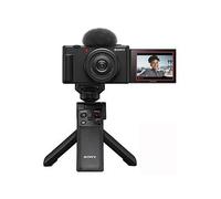 Sony Vlog Camera Zv1Fbdi.Eu Digital Camera (Vari-Angle Screen, 4K Video, Slow Motion, Vlog Features) &Amp; Compactible Multifunctional Wireless Handgrip - Camera Only Black