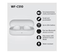 Sony WFC510W Wireless In-Ear Bluetooth Headphones, White