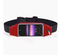 Sony Xperia 1 Waist Band - For Exercise Running Jogging Cycling Gym Sport And More Waist Band Phone Holder Belt Pouch For Sony Xperia 1 (RED)