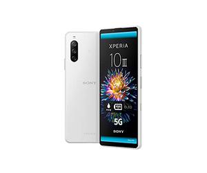 Sony Xperia 10 III - 6.0 Inch 21:9 Wide™ FHD+ HDR OLED display - Triple lens camera - 3.5 mm audio jack - Android 11 - SIM free - 6GB RAM - 128GB Storage - IP65/68 rating - Dual SIM hybrid* - White