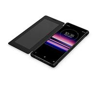 Sony Xperia 5 Style Cover - Official Xperia 5 Phone Case/Cover/Flip Case with Transparent Front Cover and Side Sense Access - Premium Protection for Your Sony Xperia 5 - Black