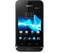 Sony Xperia tipo Black - smartphones (Single SIM, Android, EDGE, GPRS, GSM, HSPA, bar, Qualcomm)