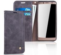 Sony Xperia XZ2 Phone Case Protection Bag Flip Cover Wallet Shell Gray