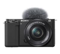 Sony Alpha ZV-E10 - APS-C Interchangeable Lens Mirrorless Vlog Camera Kit - Black