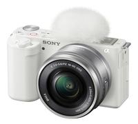 Sony ZV-E10 Mirrorless Camera with 16-50mm Lens (White)