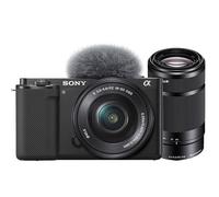 Sony ZV-E10 Mirrorless Vlogger Camera with 16-50mm PZ and 55-210mm Lenses