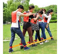 Sonyabecca Cooperative Band Walker 5-Legged Race Band Set Game Teamwork Training for Children Adult Pack of 2