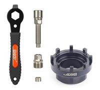 SONZUIA Bike Bottom Bracket Chainring Lockring Removal Tool Compatible with Shimano Octalink, ISIS Drive, Bosch Gen 3 and 4, Brose 8 Notch 43.5mm Outside Diameter (Crank Puller + Bottom Bracket Tool)