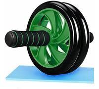 SOO Ab Roller Wheel, Abs Workout Equipment for Abdominal & Core Strength Training, Exercise Wheels for Home & gym, Ab Machine with Knee Pad Accessories (Green)
