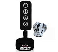 SOO Kids free standing boxing bag target stand punching bag With boxing gloves great for boxing kicks boxing mixed martial arts MMA home gym children's training equipment