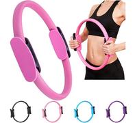 SOO Yoga Pilates Ring Dual Grip, Foam Pads for Inner Thigh Workout, Toning, Fitness & Pelvic Floor Exercise Full Body Pilates Fitness Circle Rings