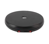 soobu Motorized Rotating Display Table, 9.8 Inch LED Light Turntable, Noiseless Rotating Display Stand for Cosmetics (Black)