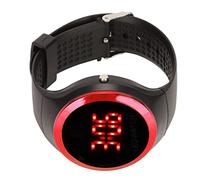 soobu Sport Digital Watch, Stylish Birthday Gift Flexible Red LED Student Digital Watch for Outdoor Camping (Red)