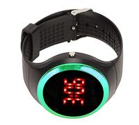 soobu Sport Digital Watch, Stylish Birthday Gift Flexible Red LED Student Digital Watch for Outdoor Camping (Green)