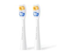 Soocas Multiclean Classic Clean Electric Toothbrush Replacement Heads, Deep Clean, Effective Plaque Removal, 2 Brush Heads, Pearl White