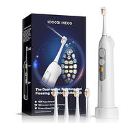 SOOCAS Neos | Electric Toothbrush with Water Flosser Cordless, 2-in-1 Brushing & Flossing Combo Electric Toothbrush for Adults, Built-in Water Tank, 40X Cleaning Effect 6 Settings