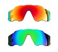 SOODASE For Oakley Jawbreaker Sunglasses 2 Pairs Polarized Replacement Lenses