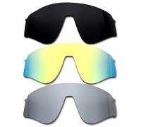 SOODASE For Oakley Sutro Lite Sweep Sunglasses Black/Gold/Silver Polarized Replacement Lenses