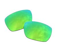 SOODASE For Oakley Tinfoil Carbon Sunglasses Green Polarized Replacement Lenses