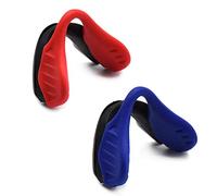 SOODASE Red/Dark Blue Replacement Rubber Earsocks Nose Pads For Oakley EVZero Sunglasses