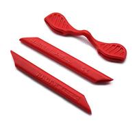SOODASE Red Replacement Silicone Earsocks Rubber Kit For Oakley Radarlock Path/Pitch/Edge Series Sunglasses