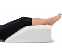 Soodie&Zuzu's Adults Leg Elevation Pillow Support Bed Wedge 60x50x15cm, Foam Foot Rest Raiser Cushion for Back & Knee Support (White)