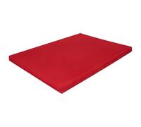 Soodie&Zuzu's Dog Bed Waterproof & Washable Large Dog Pillow Bed 70x95x5cm With Removable Zip Cover Anti-Slip Soft Bonded Fibre Fill Pet Beds & Mattress Mat For Dogs Crate (Red, Pack of 2)