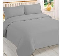 Soodie&zuzu's Pillowcase Pair 100% Egyptian Cotton 400 Thread Count GREY Housewife Pillow Case 2 Pack Soft Cozy & Breathable Envelope Closure Standard Pillowcases 75X50 CM Double Buffed Pillow Covers