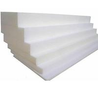 Soodie&Zuzu's White Foam Sheet Cut Size Extra Soft Medium Density Floor Cushion Sofa Chair Seat Pad Filling, Topper Camper Van 18X18 20X20 22X22 24X24 Thickness 1" 2" 4" 5" (22X30X2 Inches)