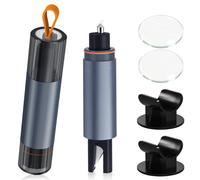 Soodyoow 2 Pack Car Emergency Hammer, 2 in 1 Car Window Breaker, Quick Breaker Escape Safety Hammer, Portable Glass Breaker Seatbelt Cutter, Car Windscreen Breaker for All Vehicles (silver-gray)