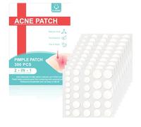 Soodyoow 300 Pcs Acne Patches, Pimple Patches, Day & Night Time Acne Treatment, Translucent Hydrocolloid Pimple Patch Spot, Vegan & Cruelty Free