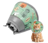 Soodyoow Cat Cone, Soft, Adjustable Elizabethan Collar, Stop Licking After Surgery, Pet Recovery Collar, Suitable for Kittens, Small Dogs, and Puppies (Mint Green, S)