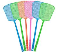 Soodyoow Fly Swatter, 6 Pack Colorful Fly Swat, 45 CM Plastic Manual Fly Swatter, Pest Control Flyswatter for Indoor Outdoor Mosquito Wasp Bug Insect