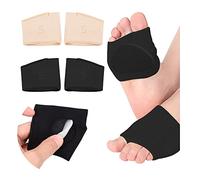 SooGree 2 Pairs Ball of Foot Cushions-Metatarsal Sleeve Pads Soft and Comfortable Forefoot Metatarsal Pads with Gel Pads Pain Relief Forefoot Pads for Women and Men (2 Pairs-S)