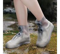 SooGree Rain Boot Covers Waterproof Rain Shoe Covers Silicone Shoe Protector Overshoes Sand Control Non-Slip Foldable Reusable Galoshes for Men Women Rainy Outdoor Cycling Fishing Camping (XXL, Gray)