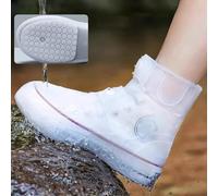 SooGree Rain Boot Covers Waterproof Rain Shoe Covers Silicone Shoe Protector Overshoes Sand Control Non-Slip Foldable Reusable Galoshes for Men Women Rainy Outdoor Cycling Fishing Camping