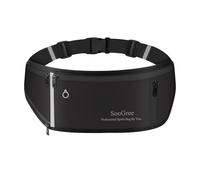 SooGree Running Belt Fanny Pack for Women Men Waterproof Waist Pack Runners Bag Slim Money belt Phone Holder for Sports Hiking Traveling Adjustable Strap Workout Pouch Lightweight Walking Jogging