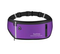 SooGree Running Belt Fanny Pack for Women Men Waterproof Waist Pack Runners Bag Slim Money belt Phone Holder for Sports Hiking Traveling Adjustable Strap Workout Pouch Lightweight Walking Jogging