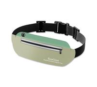 SooGree Running Waist Pack for Men Women, Lightweight Waterproof Sports Belt Bag, Phone Running Pouch, Night Reflective Fitness Storage Bag for Running Cycling Hiking Traveling, Green/Light Green