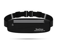 SooGree Slim Fanny Packs for Women Men,Waterproof Waist Pack with Reflective Strip Adjustable Strap,Running Belt for Sports Workout Cycling Hiking, Casual Hands-Free Wallets Phone Bag, Multicolor