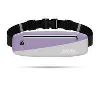 SooGree Slim Fanny Packs for Women Men,Waterproof Waist Pack with Reflective Strip Adjustable Strap,Running Belt for Sports Workout Cycling Hiking, Casual Hands-Free Wallets Phone Bag, Multicolor