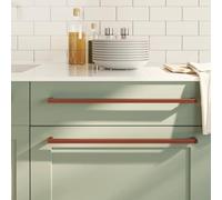 SooIarix Furniture Handles Bronze Stainless Steel 480 mm Cabinet Handle Drawer Handle Kitchen Handle Door Handle Wardrobe Handle Dresser Handle Assembly Accessories Practical Modern