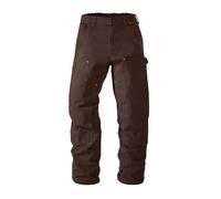 Soojun Men's 13.5 oz Heavyweight Loose Fit Double Knee Carpenter Work Pants, Dark Brown, 36W x 28L