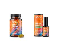 SOOL CBD Essentials Bundle | 1500mg Capsules + 4500mg Peppermint Spray