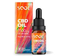 SOOL CBD Oil 1500mg, 10ml, Broad Spectrum 15%, Vegan