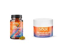 SOOL Wellness Bundle: Broad-Spectrum Capsules 1500mg, 30pcs (50mg Each) + Balm for Muscles & Joints 50ml (300mg)